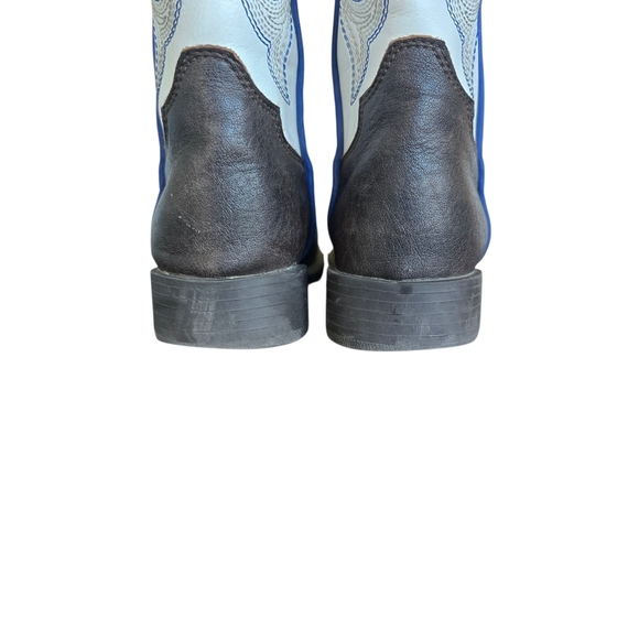 Twisted X Kids White and Brown Cowboy Boots - Picture 6 of 8